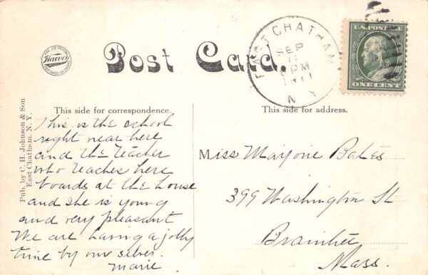 East Chatham New York Lakeside Academy Vintage Postcard AA104538 - Image 2