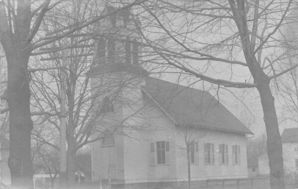 Swanton Ohio Church Real Photo Vintage Postcard AA104541