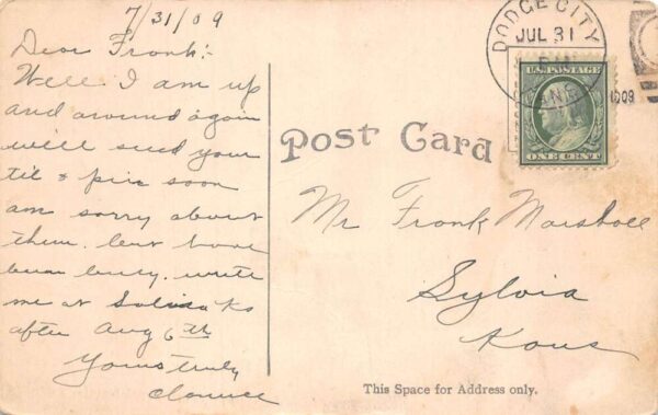 Dodge City Kansas Fair Grounds and Race Track Vintage Postcard AA104556 - Image 2
