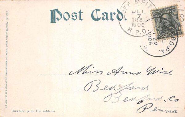 Chautauqua Lake New York Hermit with Dog Vintage Postcard AA104562 - Image 2