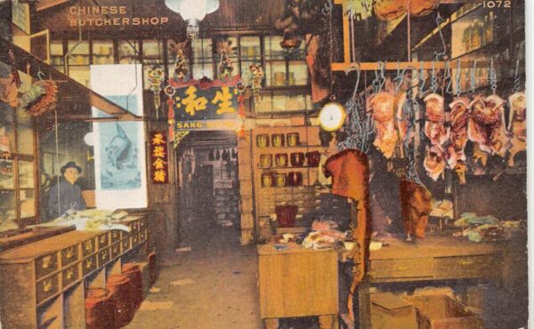 San Francisco California Chinatown Chinese Butchershop Interior PC AA104572