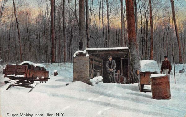 Ilion New York Sugar Making Vintage Postcard AA104589
