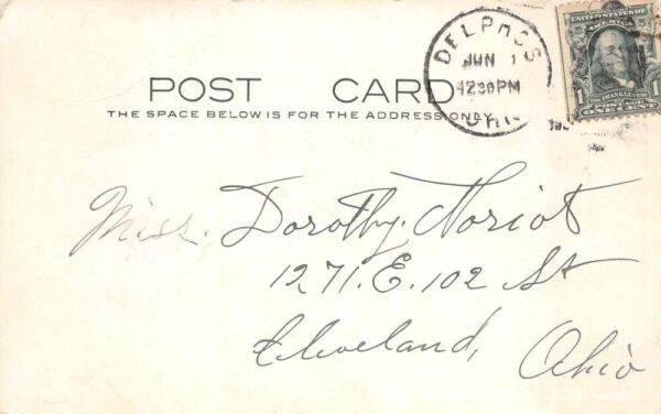 Delphos Ohio High School Vintage Postcard AA104590 - Image 2