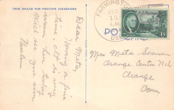 Rehoboth Beach Delaware Hotel Belhaven Linen Vintage Postcard AA104598 - Image 2