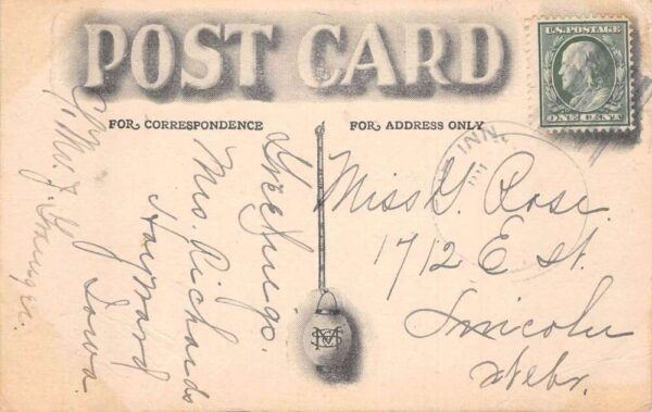 Lake Okoboji Iowa North Shore Nypmh Sailboat Vintage Postcard AA104611 - Image 2