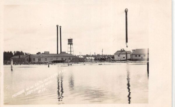 Ladysmith Wisconsin Menasha Wooden Ware Co Mill Factory Real Photo PC AA104629