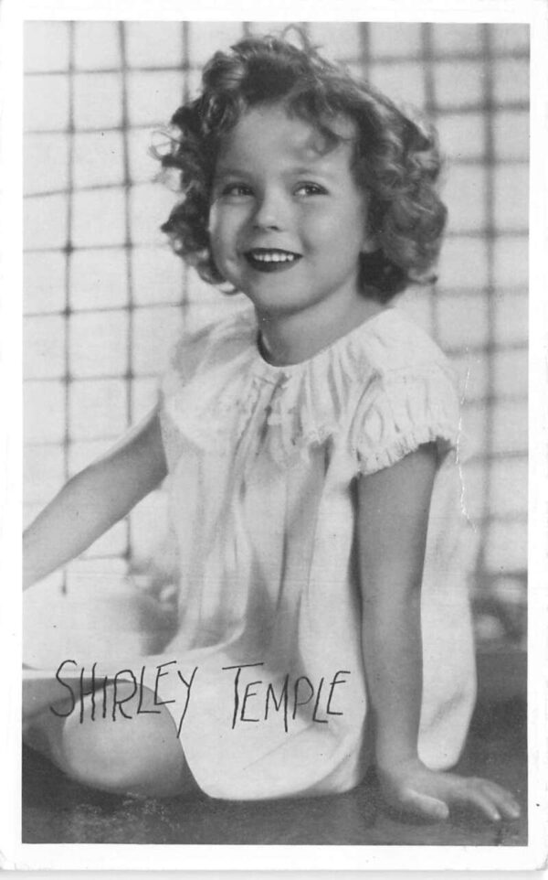 Shirley Temple Portrait Hollywood Actor Real Photo Vintage Postcard AA104649
