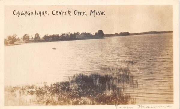 Center City Minnesota Chisago Lake Scenic View Real Photo Postcard AA104666