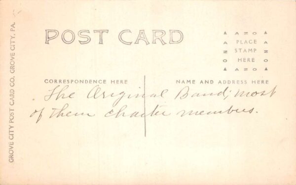 Edinboro Pennsylvania ESNS Normal School Band Real Photo Postcard AA104683 - Image 2