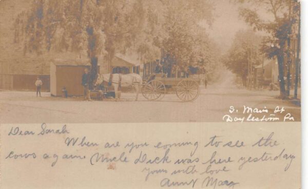 Doylestown Pennsylvania S Main Street Chalfont Real Photo Postcard AA104684