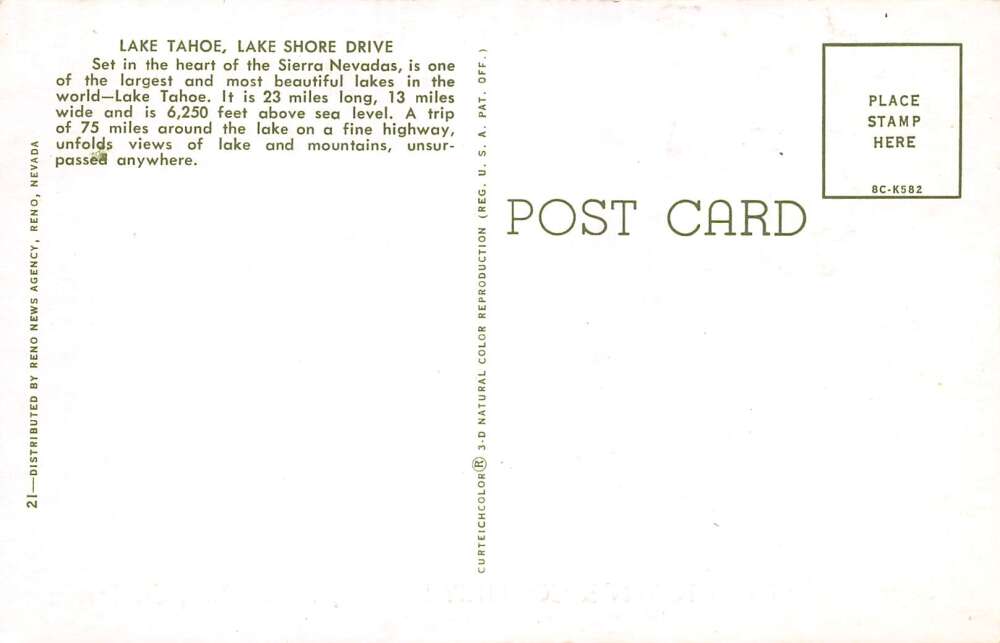 Tahoe City California Beach & Pier At Town & Country Lodge, PC U24506 - Image 2