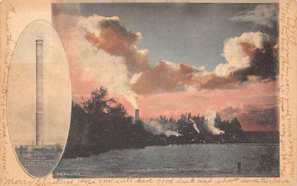 Tacoma Washington Tacoma Smelter, Undivided Back, Vintage Postcard U24523