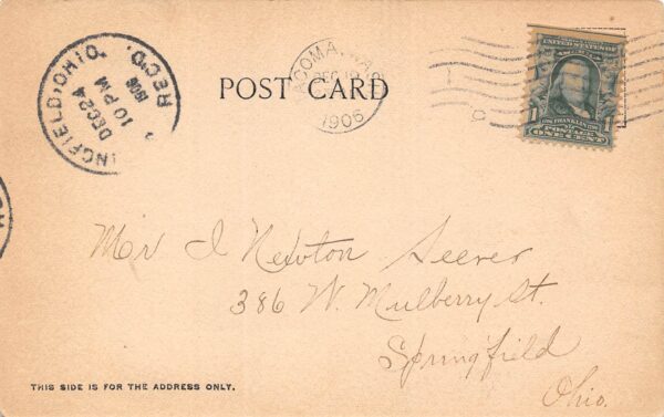 Tacoma Washington Tacoma Smelter, Undivided Back, Vintage Postcard U24523 - Image 2
