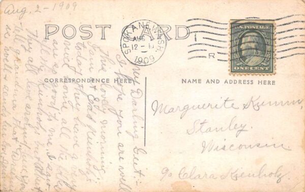 Spokane Washington First Eu Church Real Photo Vintage Postcard AA104700 - Image 2