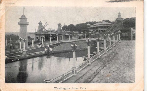 Washington DC Luna Park Amusement Park Vintage Postcard AA104712
