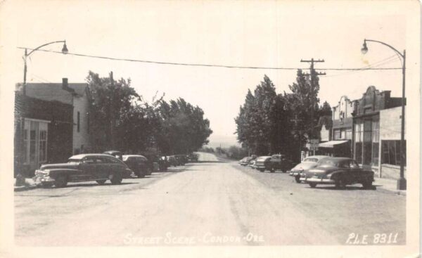 Condor Oregon Street Scene Real Photo Vintage Postcard AA104716