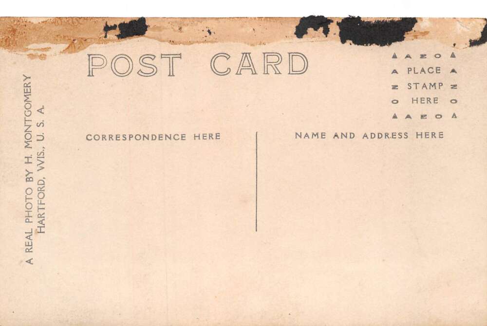 Osceola Wisconsin Cascade Street Trolley Bowling Alley Real Photo PC AA104719 - Image 2