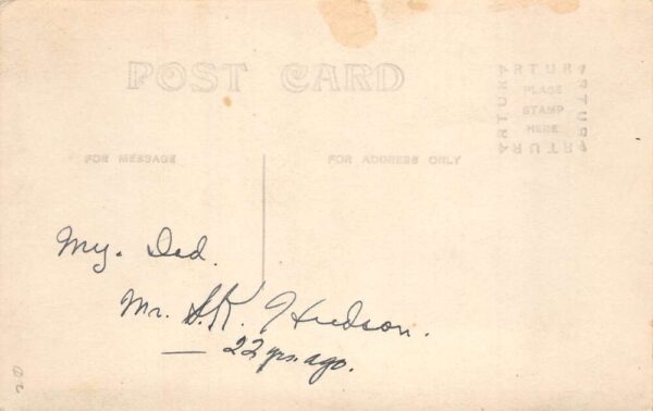 Tacoma Washington Logging Camp Man by Lumber Real Photo Postcard AA104836 - Image 2