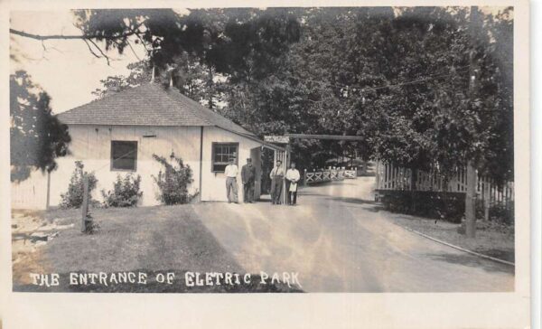 Chatham New York Electric Park Entrance Real Photo Postcard AA104847