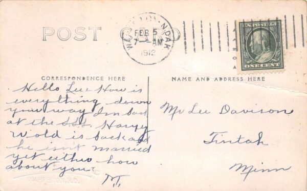 Wahpeton North Dakota Street Car Trolley Real Photo Postcard AA104858 - Image 2