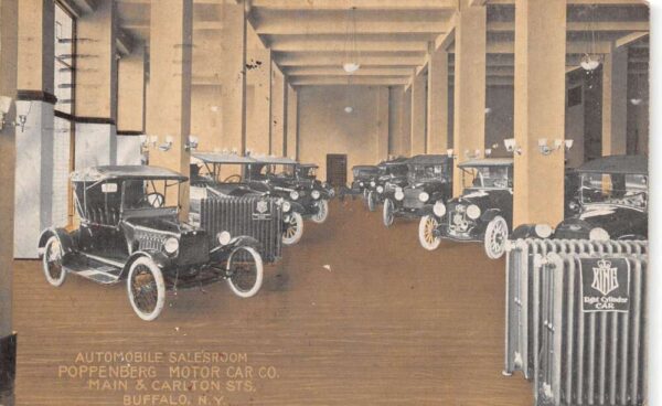Buffalo New York Poppenberg Motor Car Co Automobile Salesroom Postcard AA104875