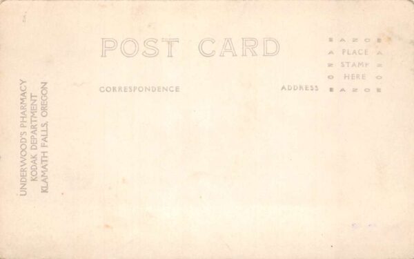 Klamath Falls Oregon Fire Disaster Crowd and Ruins Real Photo Postcard AA104878 - Image 2
