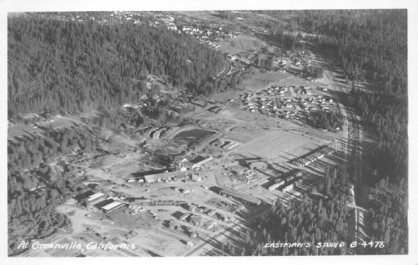 Greenville California Aerial View Real Photo Vintage Postcard AA104884