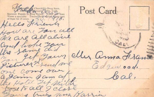 Yreka Eureka California 4th of July Celebration Vintage Postcard AA104885 - Image 2