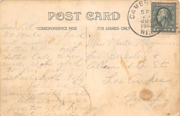 Cambridge Wisconsin Multiview High School Main St Real Photo Postcard AA104886 - Image 2
