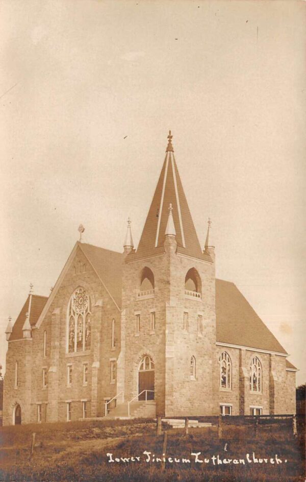 Lower Tinicum Pennsylvania Lutheran Church Real Photo Vintage Postcard AA104896
