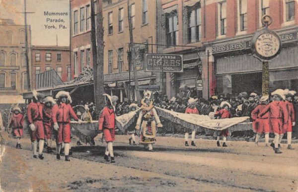 York Pennsylvania Mummers Parade Billiard Room Cigars Vintage Postcard AA104898