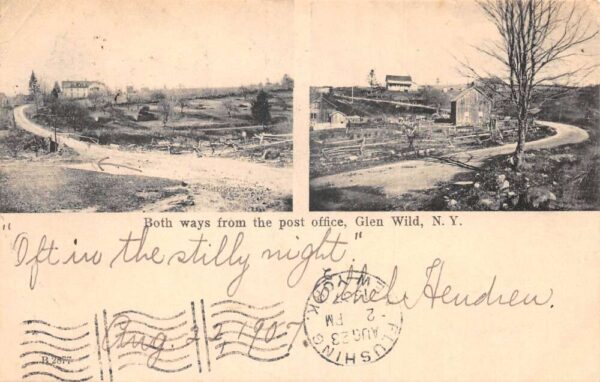 Glen Wild New York Views from the Post Office Vintage Postcard AA104899
