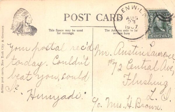 Glen Wild New York Views from the Post Office Vintage Postcard AA104899 - Image 2