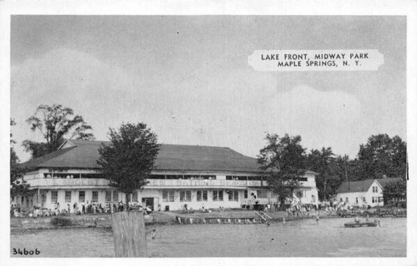 Maple Springs New York Midway Park Lake Front Vintage Postcard AA104900