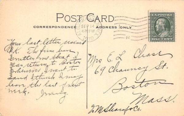 Albuquerque New Mexico St Josephs Sanitarium Vintage Postcard AA105038 - Image 2