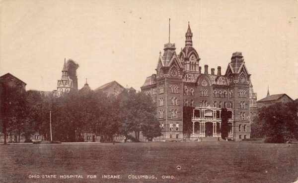 Columbus Ohio State Hospital for Insane Vintage Postcard AA105076