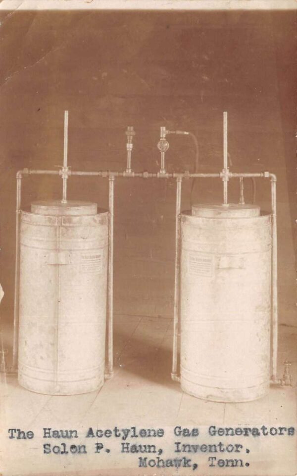 Mohawk Tennessee Haun Acetyline Gas Generators Real Photo Postcard AA105114