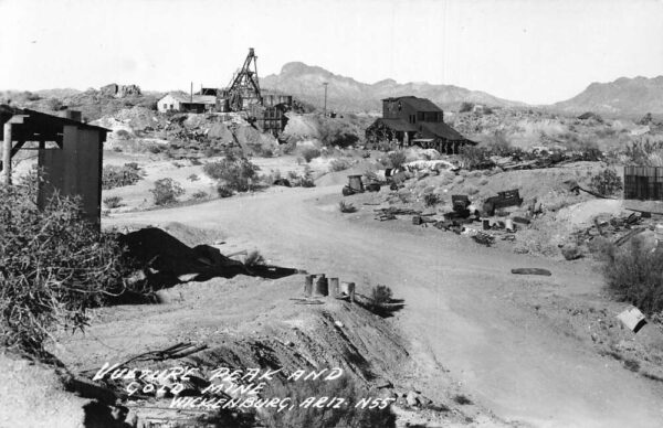 Wickenburg Arizona Vulture Peak and Gold Mine Real Photo Postcard AA105123