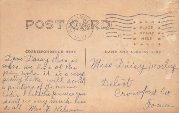 Oakland California Waterfront Homes and Sailboats Real Photo Postcard AA105131 - Image 2