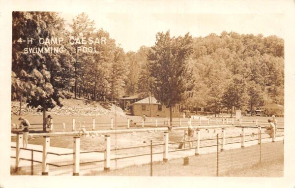 Bolair West Virginia 4H Camp Caesar Swimming Pool Real Photo Postcard AA105132