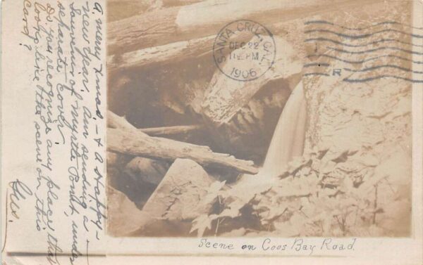 Myrtle Point Oregon Waterfalls Scenic View Real Photo Vintage Postcard AA105133