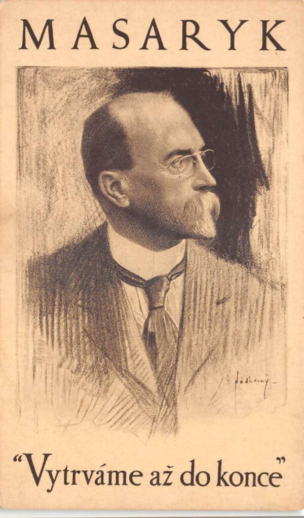 President Tomas Masaryk Czechoslovakia Portrait Vintage Postcard AA105148