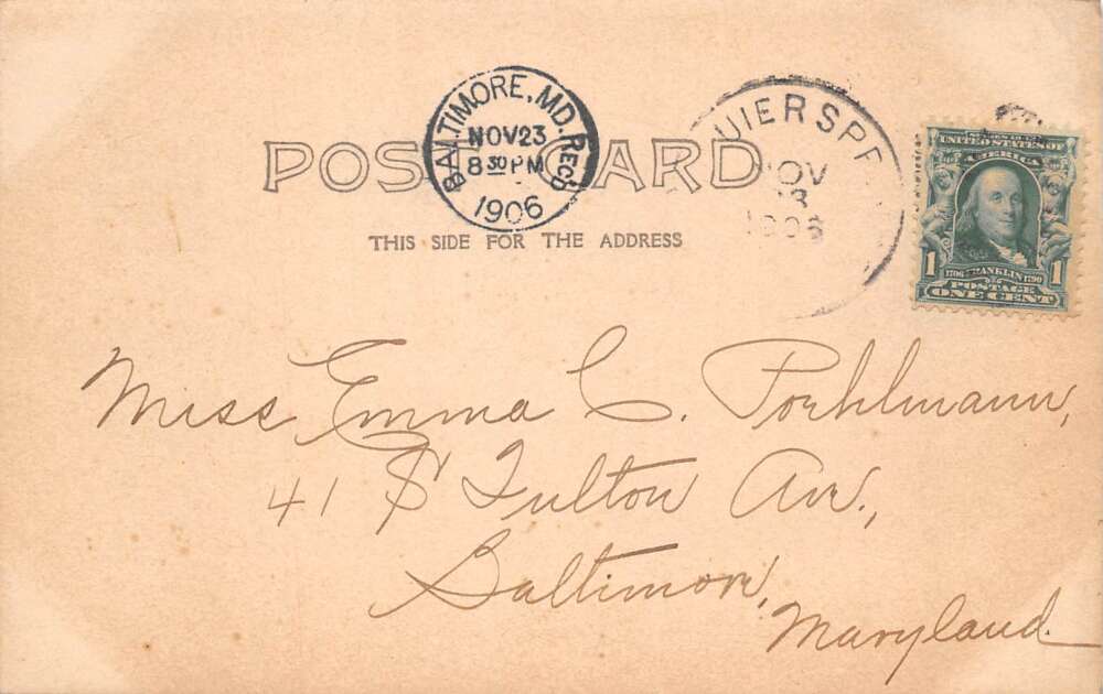 Maryland Waterloo Pike Farm Road Real Photo Vintage Postcard AA105161 - Image 2