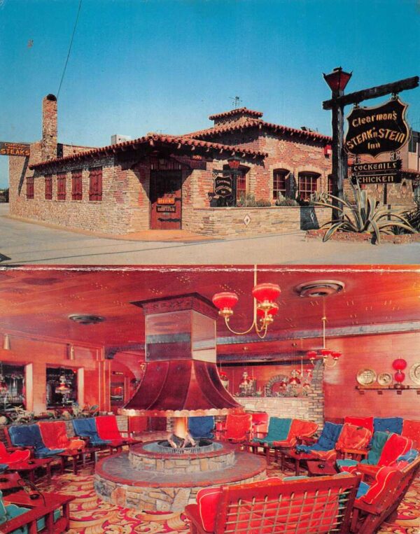 Pico California Clearman's Steak n Stein Inn Bi-Fold Vintage Postcard AA105164
