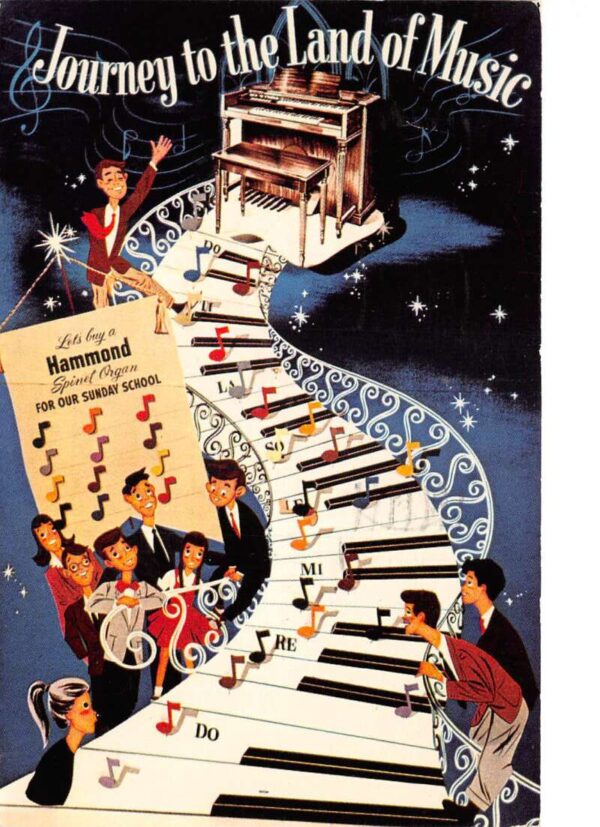 Baltimore Maryland Hammond Organ Ad Vintage Postcard AA105171