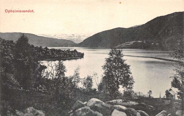 Opheimsvandet Norway Birds Eye View Vintage Postcard AA105197
