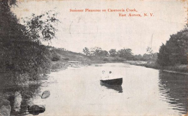 East Aurora New York Cazenovia Creek Vintage Postcard AA105202