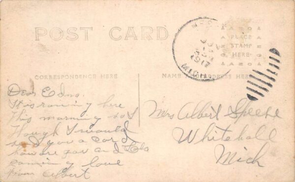 Hesperia Michigan Butternut Lake Websters Cottage Real Photo Postcard AA105308 - Image 2