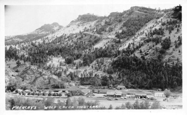 Wolf Creek Montana Frenchy's Birds Eye View Real Photo Postcard AA105311