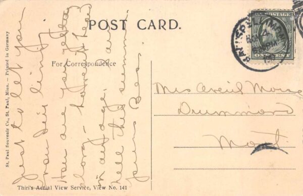 Flathead Valley Montana Bad Rock Canyon Scenic View Vintage Postcard AA105329 - Image 2